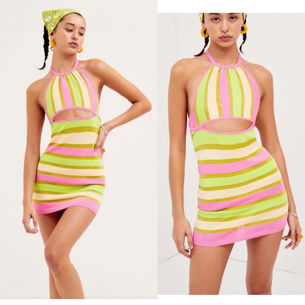 For love and lemons striped mini dress XS-0